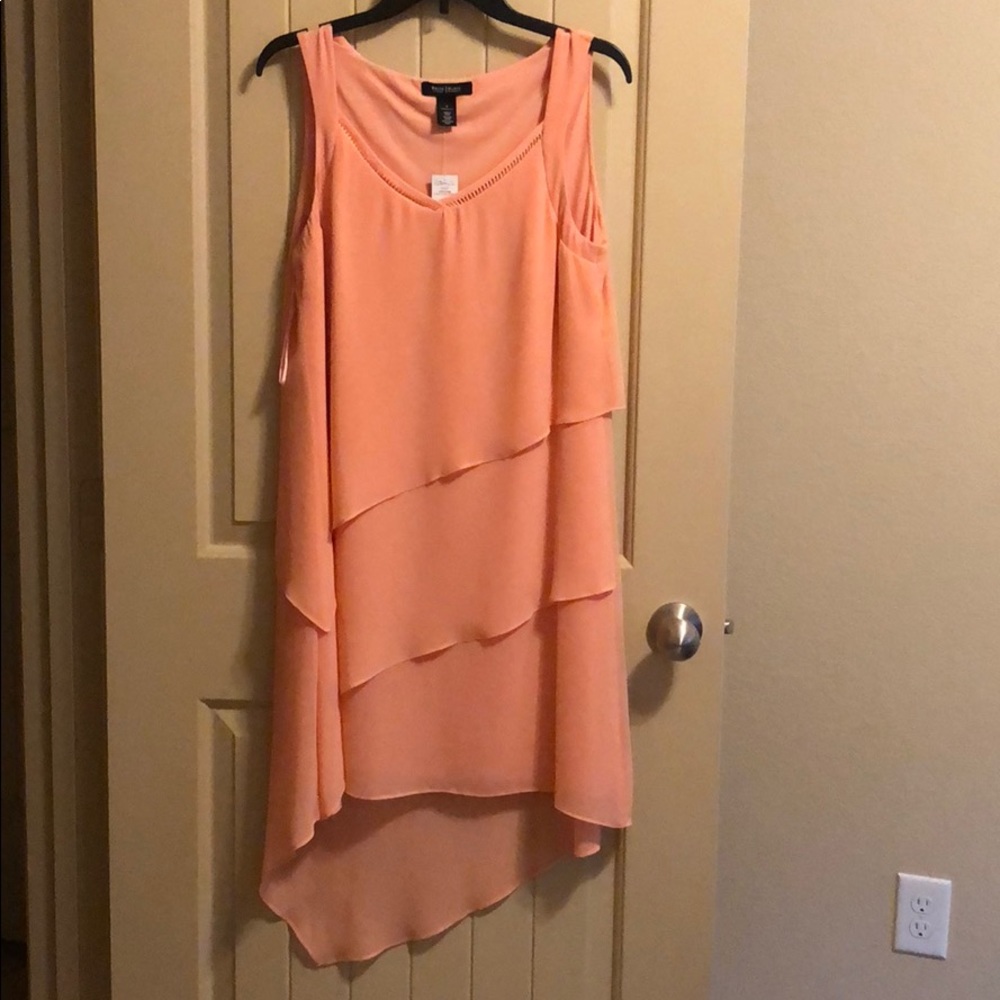 Midi dress coral pink